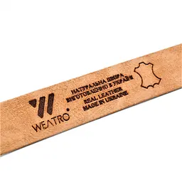Чоловічий шкіряний ремінь Weatro 115-120 см acs0022033 - мініатюра 3