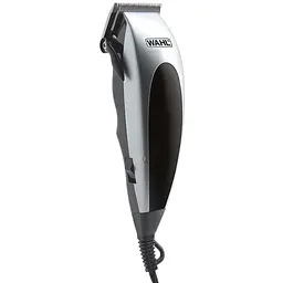 Машинка для стриження Moser Wahl HomePro, від мережі, вібраційний мотор, насадок-8, кейс,ножиці, гребінець в компл, сталь, чорно-сріблястий