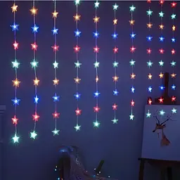 Гірлянда-штора Зіркопад USB, 3х3м, різнокольорова, 300 LED, 8 режимів світіння, IP44, пульт керування, XPRO (234575729_313) - мініатюра 5