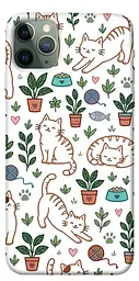 TPU чохол Demsky Cats pattern для Apple iPhone 11 Pro Max (6.5")
