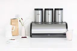 Хлібниця металева Brabantia Roll Top Bread Bin 44.5x26.2х17.3 см срібляста (299445) - мініатюра 4