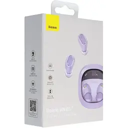 Бездротові навушники Baseus Bowie WM02+ TWS purple - мініатюра 2