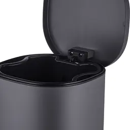 Відро для сміття з плавним закриттям овальне Mixxus Premium Olivary-TC0105 5 л graphite MI7063, Графит - мініатюра 4
