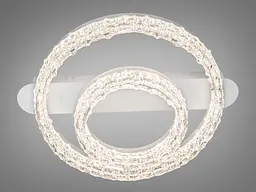 Сучасна стельова люстра Diasha MX78203/400+200WH з акриловими кільцями, 60W - мініатюра 3