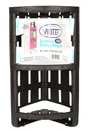 Полиця Violet House Бамбу Coffee, двоярусна, коричнева (1022 Бамбу COFFEE) - мініатюра 4
