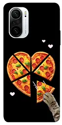 Чохол Demsky Pizza Love Cat для Xiaomi Redmi K40 / K40 Pro / K40 Pro+ / Poco F3