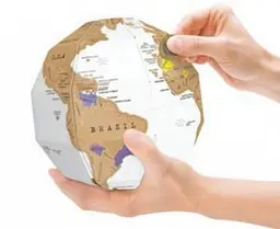 Скретч карта світу у формі глобуса (Scratch Globe )