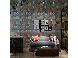 Панель стінова 3D STICKER WALL 700 * 700 * 4мм Поштові марки (091) SW-00001152 - мініатюра 4