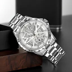 Чоловічий наручний годинник 9337SISI Silver Skmei acs0030893 - мініатюра 4