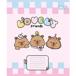 Набір зошитів Yes Lovely Friends 12 аркушів у лінію 25 шт. (768643) - мініатюра 5