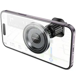 Автотримач Borofone BH122 Profit ring magnetic air outlet Black / Metal gray - мініатюра 4