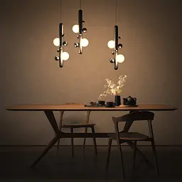 Підвісний світильник Babich Studio Lunar P Black (RAL 9005) - мініатюра 7