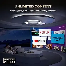 Інтелектуальний проектор 3 в 1 Aurzen Dolby Audio BOOM 3-F503 з Wi-Fi - мініатюра 3