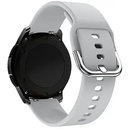Ремінець Universal 22 mm Silicone Design Samsung/Amazfit/Huawei Grey
