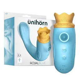 Масажер для клітора Unihorn Royal Blue, 11,5 см (синій) - мініатюра 5