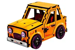 Конструктор дерев'яний Puz-00958 "Turbo Car" в кульку PuzzleOK - мініатюра 4