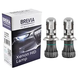 Біксенонова лампа Brevia H4, 6000K, 85V, 35W P43t-38 KET, 2шт(12460)