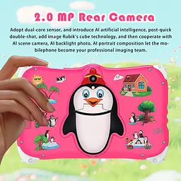 Дитячий планшет Meijiahui K1 Android-15 Penguin / Планшет 7" 6GB / 128GB / Дитячий планшетний ПК з екраном 7 дюймів Рожевий - мініатюра 5