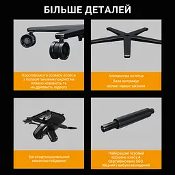 Крісло ігрове Anda Seat Kaiser 2 Pro Size XL Gray Linen Fabric (AD12YXL-17-G-F-G01) - мініатюра 14