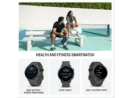 Смарт-годинник Garmin Vivoactive 6 Slate with Pebble Grey Band (010-02985-04) - мініатюра 5