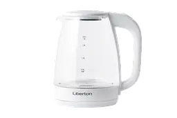 Електрочайник Liberton LEK-6807 1500W 1.8 л білий скло + пластик - мініатюра 2