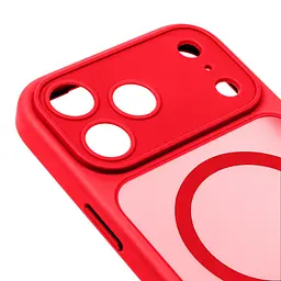 Чехол для Apple iPhone 17 Pro, Lush MagCase, красный, противоударная панель-накладка из TPU и PC, полупрозрачный чехол с MagSafe (с магнитом), с защитой камеры, поддержка беспроводной зарядки, защита всего корпуса, ArmorStandart (ARM87495) - мініатюра 4