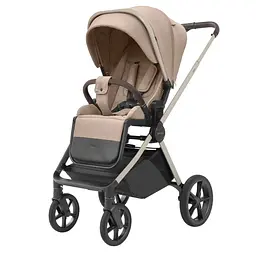 Універсальна дитяча коляска 2 в 1 Carrello Ultra CRL-6527 Floral Beige з системою Memory Button та термолюлькою - мініатюра 3