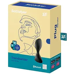 Анальна смарт-пробка із вібрацією Satisfyer Trendsetter Чорний - мініатюра 3