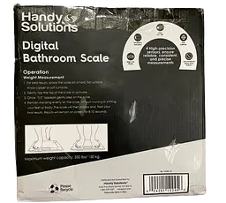 Ваги електронні підлогові побутові Handy Home Solutions digital bathroom scale для зважування тіла домашні ваги - мініатюра 6