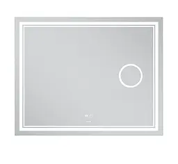Дзеркало Mixxus Premium QUADRO MR20-100x80 (LED Touch, Anti-fog, лінза) (MP6623) - мініатюра 3
