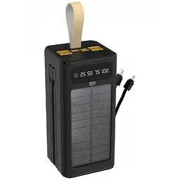 Power Bank 7GO GPW-01, ємність 50000 mAh, сонячна зарядка, швидка зарядка PD 22.5 W
