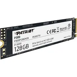 Накопичувач SSD M.2 2280 128GB Patriot (P300P128GM28) - мініатюра 2