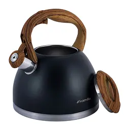 Чайник із свистком Kamille KM-1087 2,7 л чорний - мініатюра 5