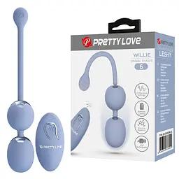Вагінальні кульки Pretty Love Willie, 20.5 см, блакитний - мініатюра 8