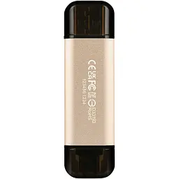 USB флеш накопичувач Transcend 512GB JetFlash 930C Gold-Black USB 3.2/Type-C (TS512GJF930C) - мініатюра 7