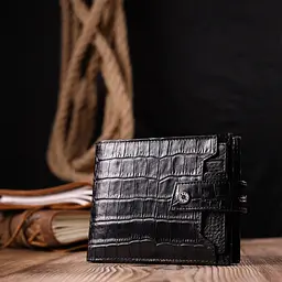 Чоловічий шкіряний гаманець KARYA 12,5х10х1 см acs0023948 - мініатюра 8