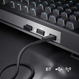 Клавіатура Ducky One X Wireless Magnetic Black (ON2408AST3-DAUSPDOECL1AS1) - мініатюра 8