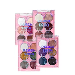 Набір палеток тіней для повік 6 відтінків DoDo Peach Soda Eyeshadow D3278, 4 палетки