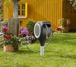 Котушка зі шлангом Gardena RollUp S Automatic наземна 15 м (18606-20) - мініатюра 6