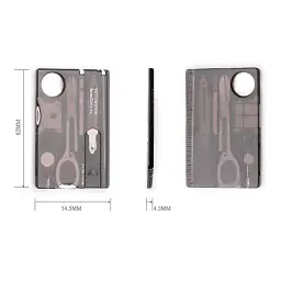 Мультитул Victorinox SwissCard Lite Transparent Black (0.7333.T3) - мініатюра 4