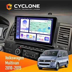 Штатна магнітола Volkswagen Multivan 2010-2015 Cyclone C9-011 4x64, DSP Cyclone (НФ-00009114)