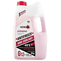 Антифриз NOWAX RED G12+ 5кг (NX05001)