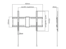 Настінне кріплення Gembird WM-80F-01 - мініатюра 2