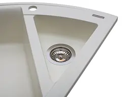 Кухонна мийка гранітна Miraggio Europe white 1100x575x205 00207602, Білий - мініатюра 4