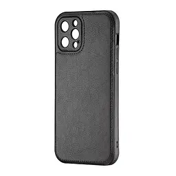 Чохол Jinduka Leather Protected Camera iPhone 12 Pro Black