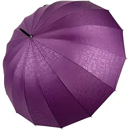 Жіноча парасолька-палиця напівавтомат Toprain 100 см фіолетова