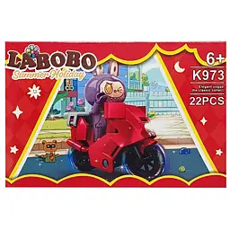 Дитячий конструктор Summer holiday LABUBU K973A-3, 22 деталі