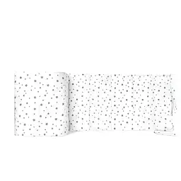 Бортики в дитяче ліжечко 30x120 DREAM STARSFALL, білий (WeltBed_StarsfallGreyWhite_30x120)