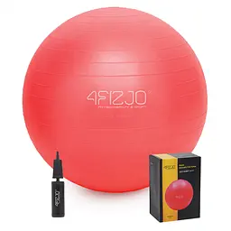 М'яч для фітнесу (фітбол) 4FIZJO 55 см Anti-Burst Red 4FJ0031 (P-5907222931509)