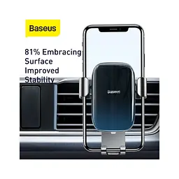 Універсальний автотримач Baseus Glaze Cravity Car Mount Black (SUYL-LG01) - мініатюра 10